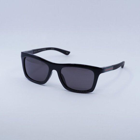 🕶️ New Gucci GG1735S 001 Sunglasses - Shiny Black Frame, Grey Lenses